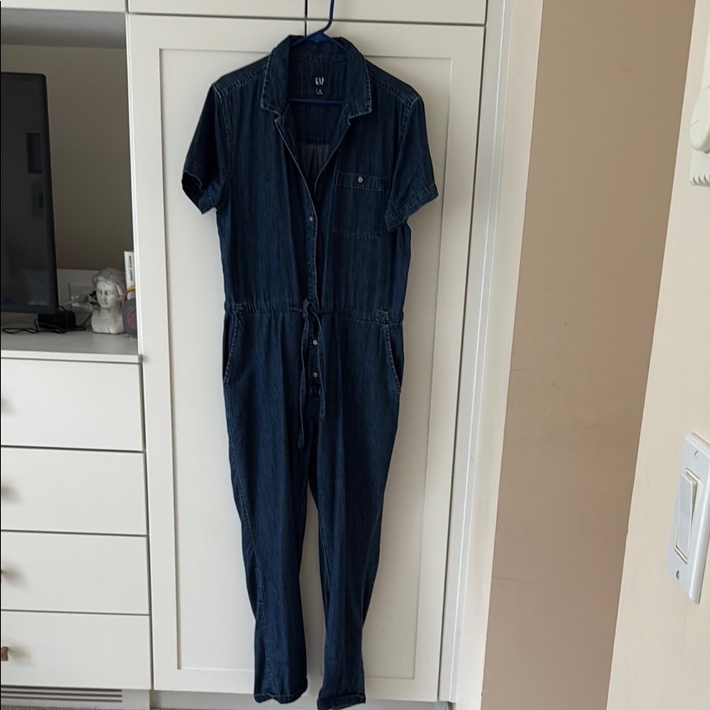 GAP Blue Denim Shirt Dress